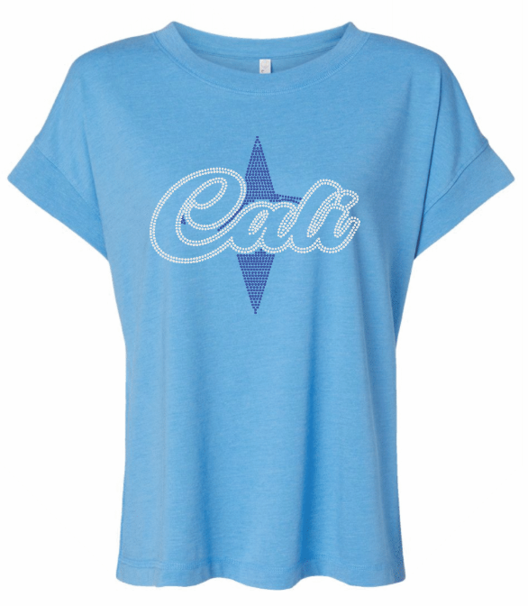 Bling Light Blue Vintage Wash Tee
