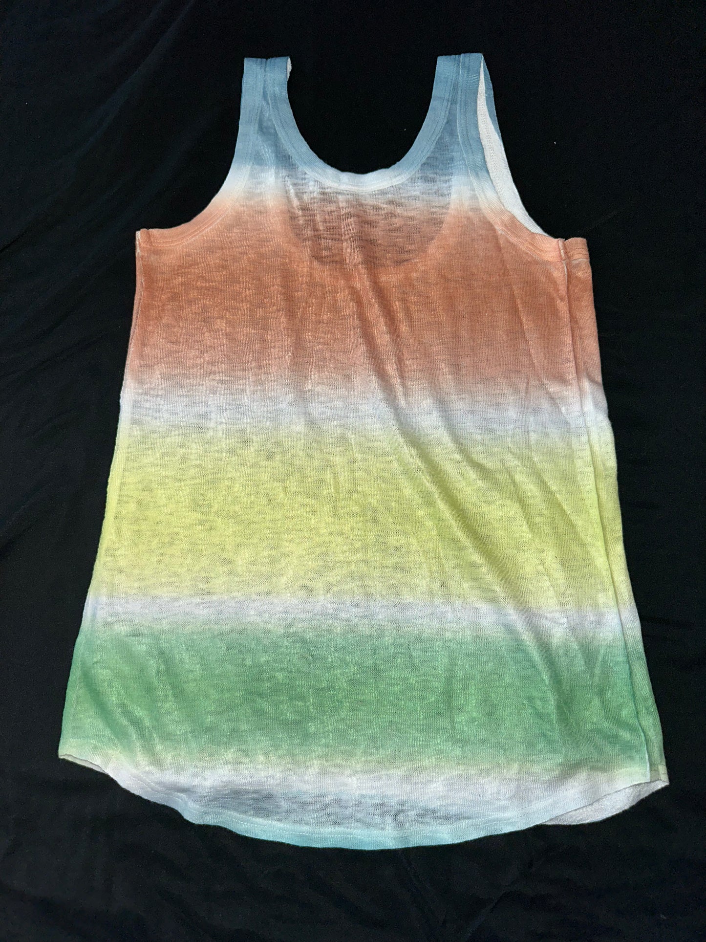 Dip-Dye Bling Tank top with CALI ALL DAY design (Midnight)