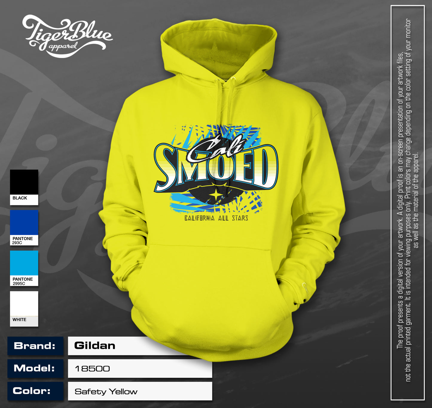 Neon Cali SMOED hoodie