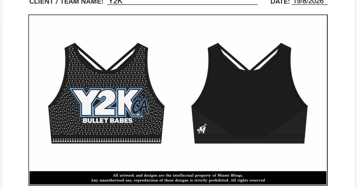 Miami Bling - Team Practice Wear - San Marcos 26-27