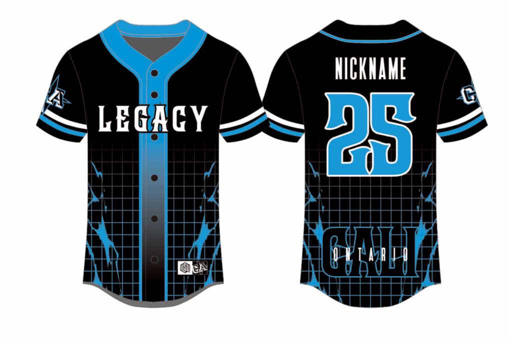Sublimated Team Baseball Jersey 25-26 (Ontario)