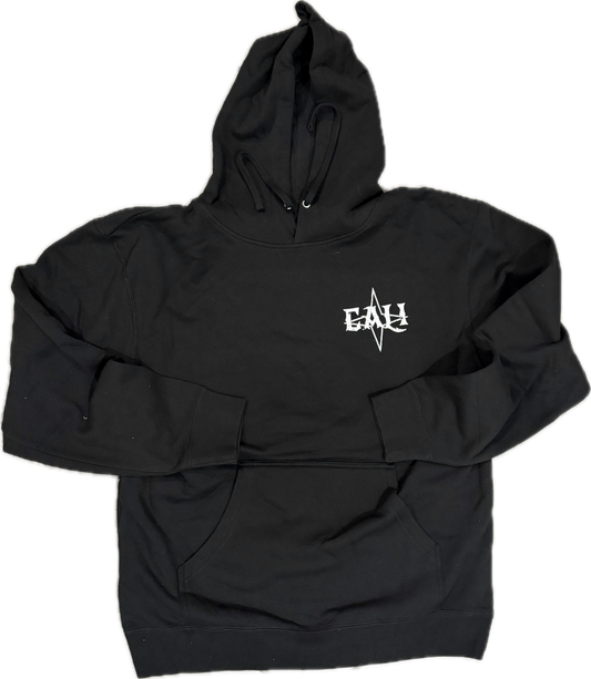 Black Distressed CALI Hoodie